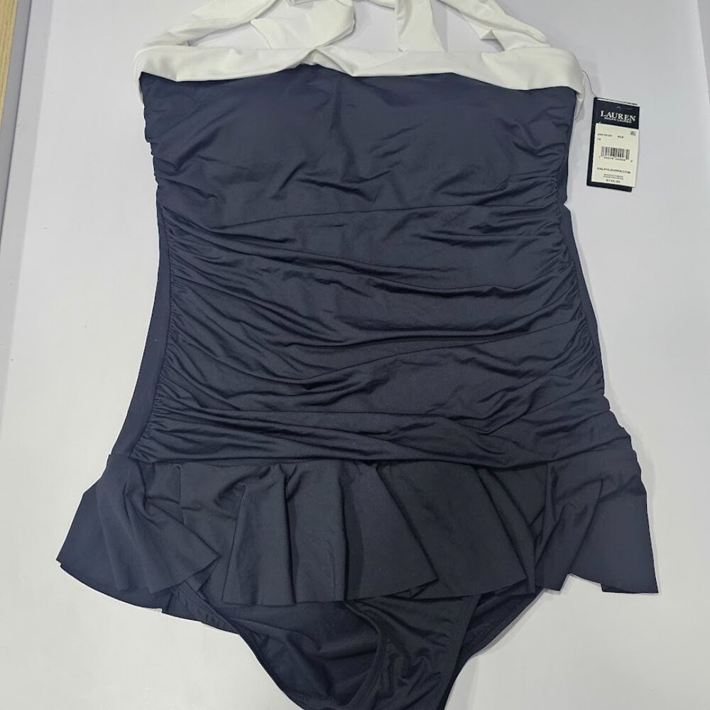 Lauren by Ralph Lauren Bel Air Skirted One-Piece Swimsuit - Picture 8 of 12